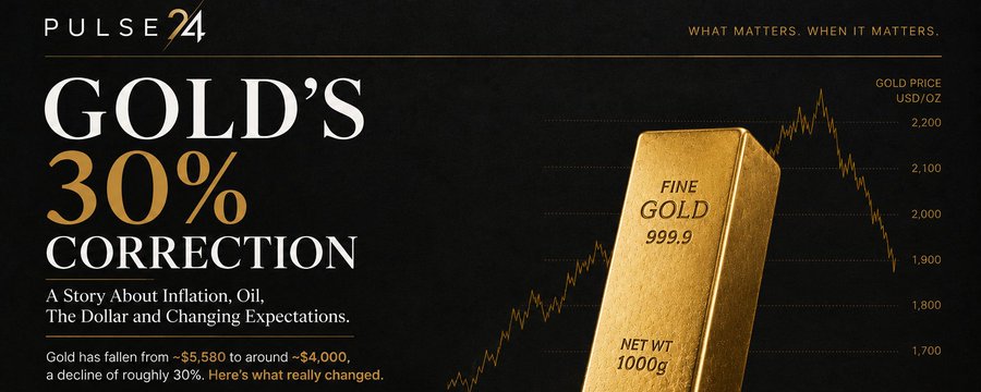 Gold's 30% Correction: A Story About Inflation, Oil, The Dollar and Changing Expectations